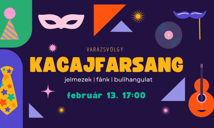 Kacajfarsang - gyermek jelmezbál a Gaál Gardenben