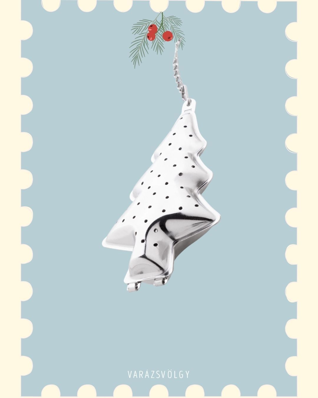 Karácsonyfa teafűtartó - 990 Ft