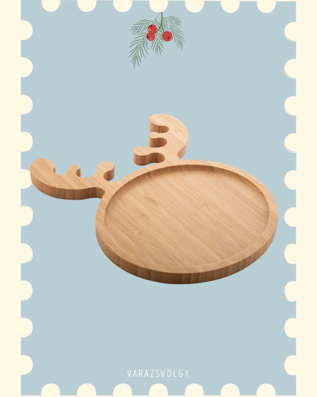 Rudolf karácsonyi kínáló tál - 3.200 Ft