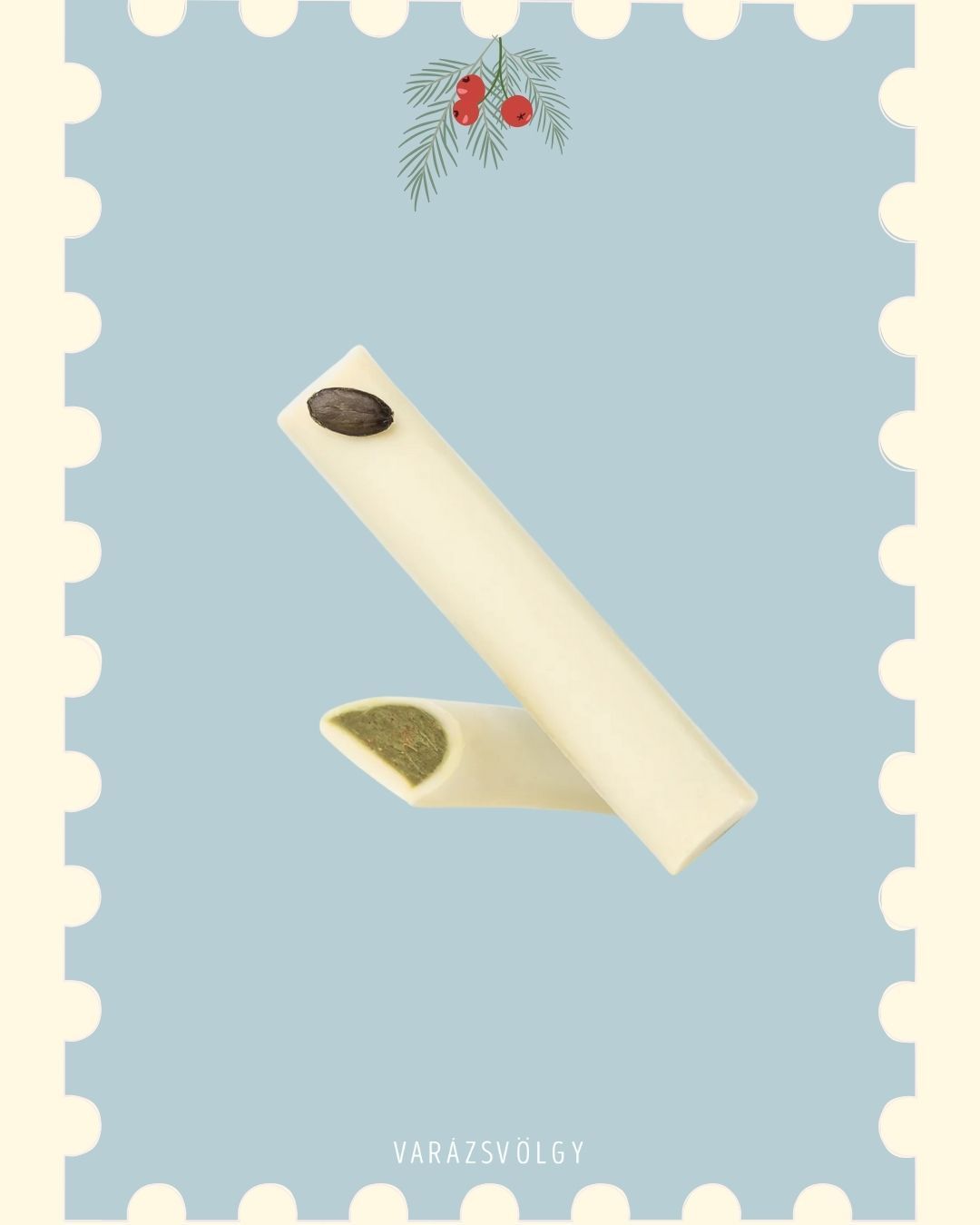 Vidék Szíve tökmagpralinével töltött fehércsokoládé - 1.100 Ft / db