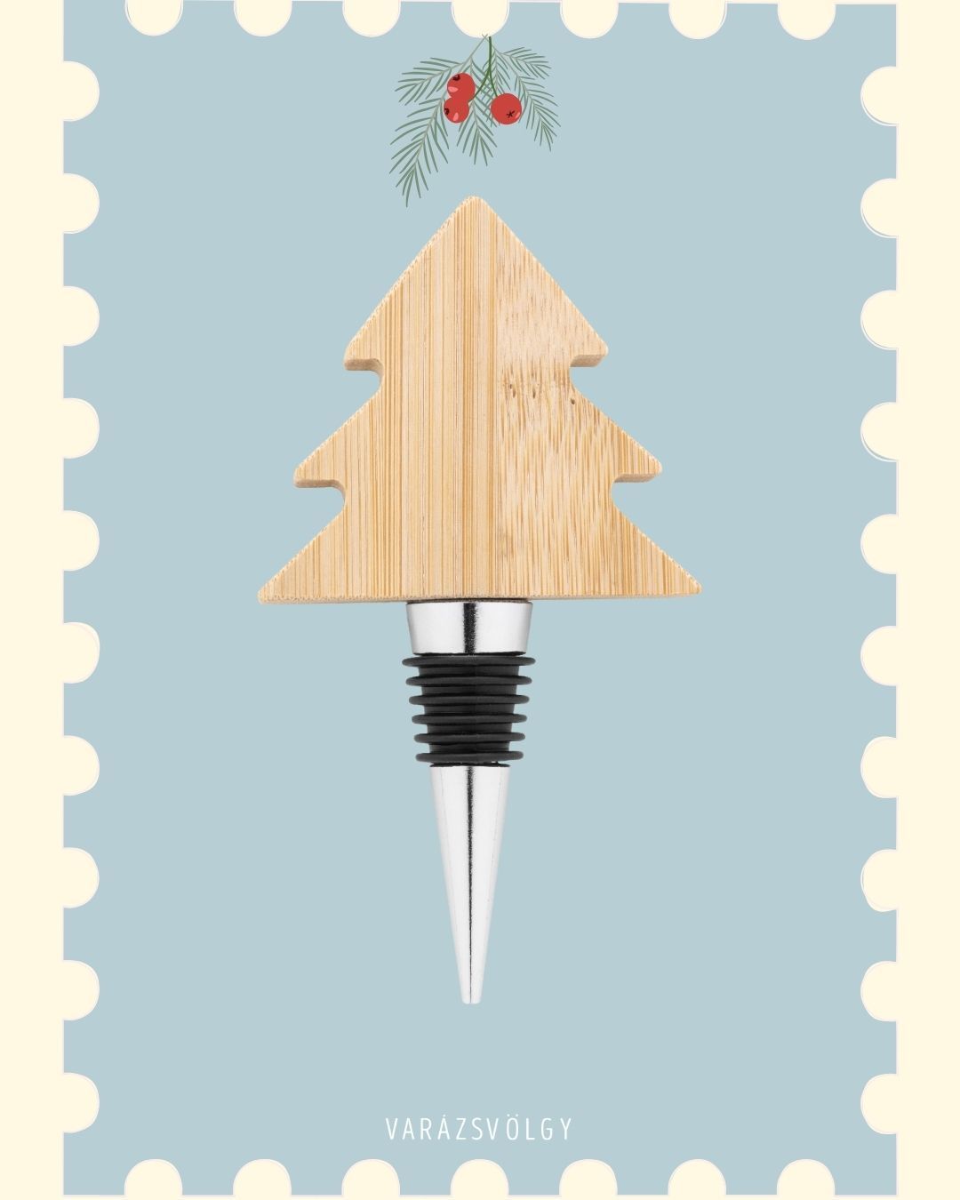 Karácsonyi boros dugó - 1500 Ft / db