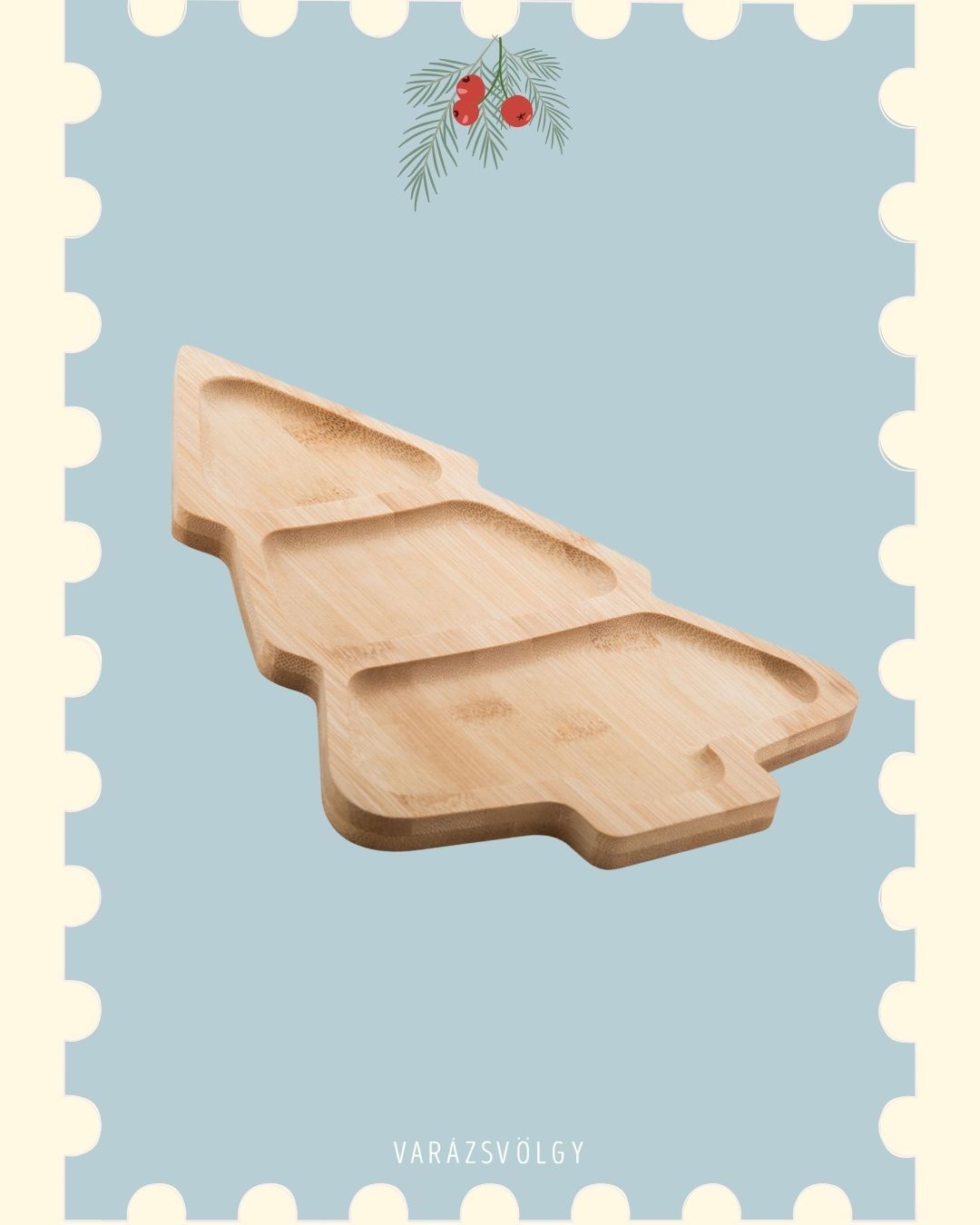 Karácsonyi kínáló tál - 2.600 Ft